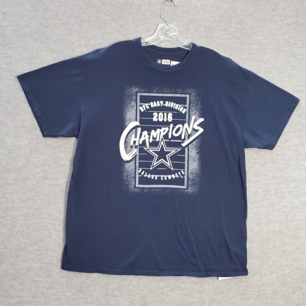Dallas Cowboy Men Shirt 2XL Blue 2016 NFC East Division Champs Graphic Tee